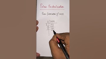 Prime Factorization of 1024 #math #mathtricks #mathconcepts #mathematics #shorts