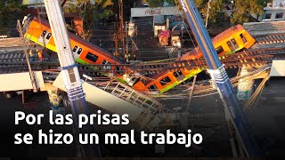 Clavos mal soldados habrían provocado tragedia en Línea 12