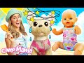 ¡A jugar con la arena de la playa! Episodios de &quot;Como mamá&quot;. Juego de cuidar bebés para niñas.