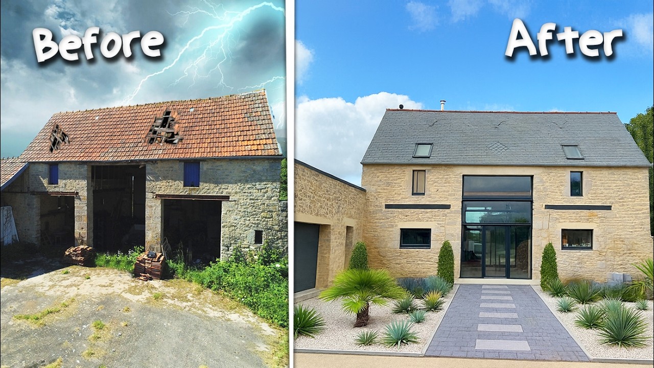 4 years renovation Timelapse before after