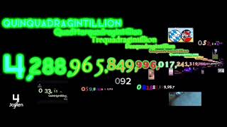 Numbers 1 To 1 Quadragintillion 46100 Centillion