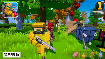 Huntercraft: Zombie Survival Gameplay Walkthrough Part 1 (iOS, Android)