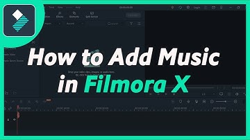 How to Add Music in Filmora X  Video Editor - Tutorials for Beginners