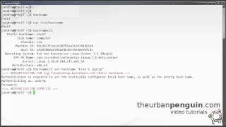 RH124 Red Hat 7.1 Managing the hostname