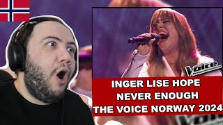 Inger Lise Hope | Never Enough (Loren Allred) | The Voice Norway 2024 | 🇳🇴 NORWAY REACTION