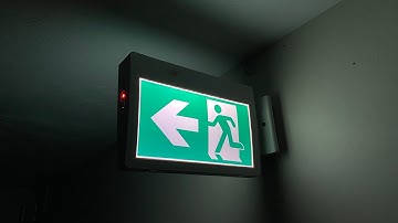 Installing a Running Man ISO Exit Sign