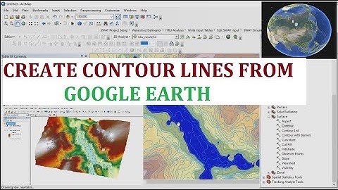 Create Contour lines and extract Raster DEM from Google Earth and 3D Visualization in Arc-Scene
