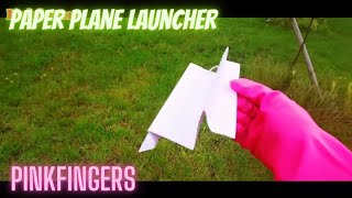 How to make a Paper plane launcher. Very simple way to launch any plane