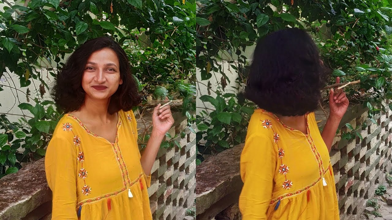 my husband cut my hair 😭 it turned out beautiful 😍 #lockdown3.0  #homesalon #Niharika'svideodiary