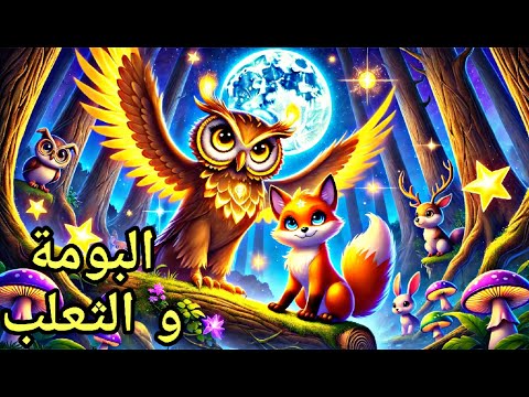 البومة الحكيمة والثعلب الماكر قصة سحرية ممتعة للأطفال قبل النوم