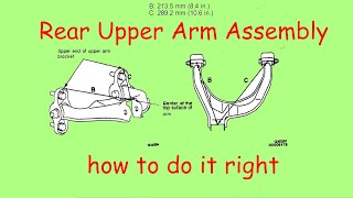 How to proper adjust/reinstall Rear Upper Arm Assembly on 2g Eclipse