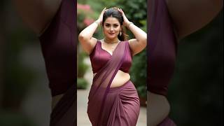 Plus Size Glam Diva Saree Glamour Shot