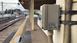 GV-E400系新津行 村上駅入線