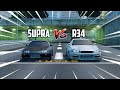 Supra VS Skyline R34 (Roblox Midnight Racing Tokyo)