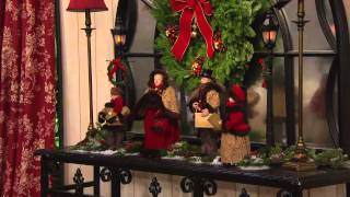 4 Piece Dickens Carolers with Faux Fur by Valerie with Jane Treacy