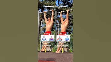 Pull up vs Chin up 💪 #calisthenics #bodyweighttraining #pullups #chinups #fitness #workout #fit
