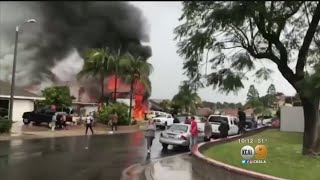 5 Killed After Small Plane Crashes Into Yorba Linda Home