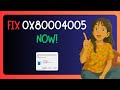 How To FIX "0x80004oo5 Error Windows 11" Update - GUIDE