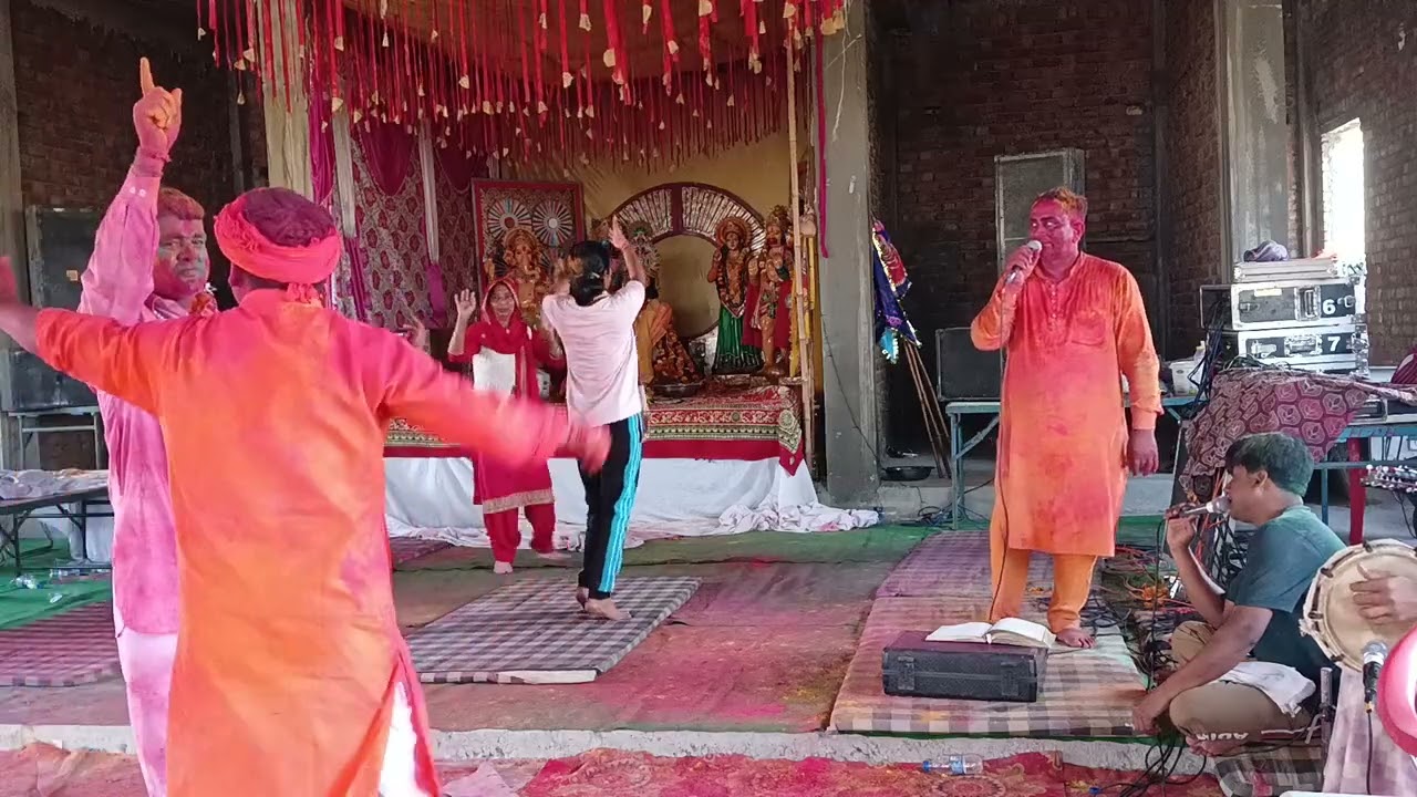 Live Holi raju digaliya hasangarh Aaj Maiya tane aana hoga Mata ki chowki Raju digaliya