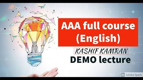 AAA English course(Pre-recorded) orientation lecture
