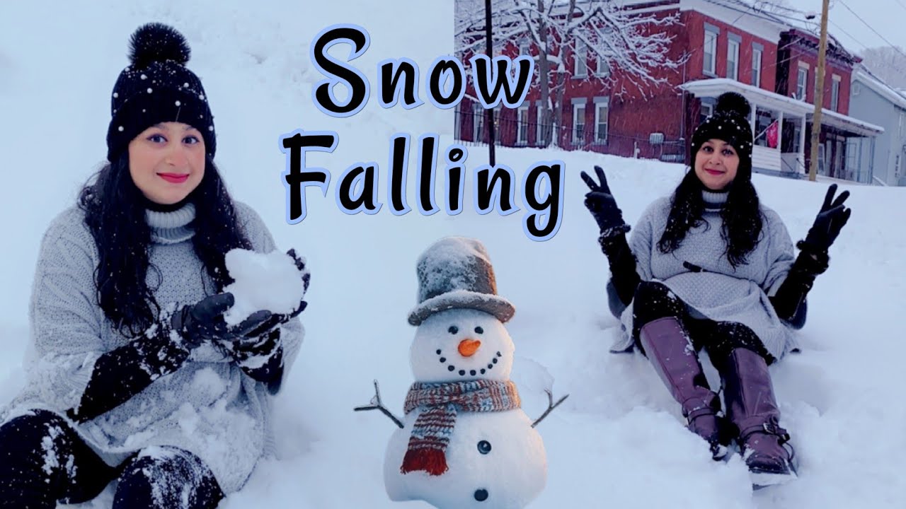 Snowfall in America Itni snow first time dekhi Vlog YouTube