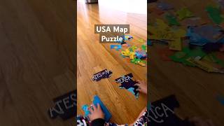 US State Map Puzzle #usstates #states #usa #map #puzzle #timelapse #dadlife #desidad