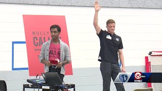 Sporting KC players meet with Raytown elementary students to combat bullying