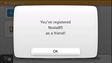 Nintendo Wii U Friends List