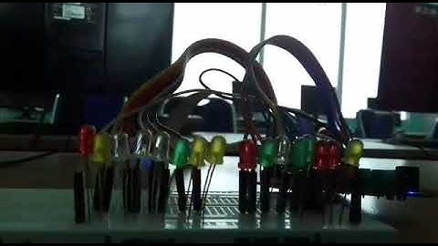 Praktek mikrokontroler atmega 8535 LED,STIKES WIDYA HUSADA