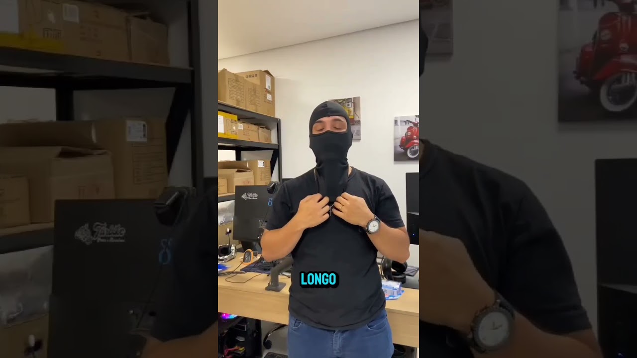 Touca Ninja Balaclava Para Motoboy Kart Airsoft Bike Paintball Trilha Frio De Poliamida Resistente