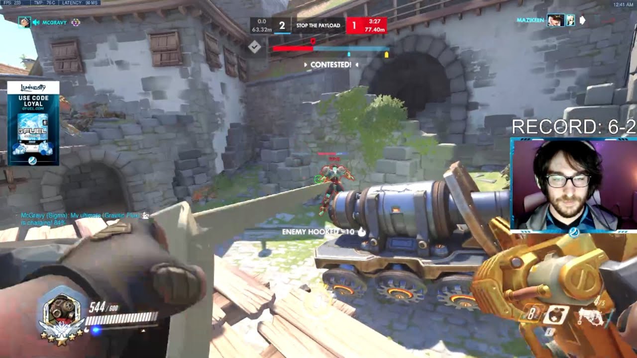 Overwatch Roadhog God Harbleu Showing His Gameplay Tricks --Roadhog & Hammond-