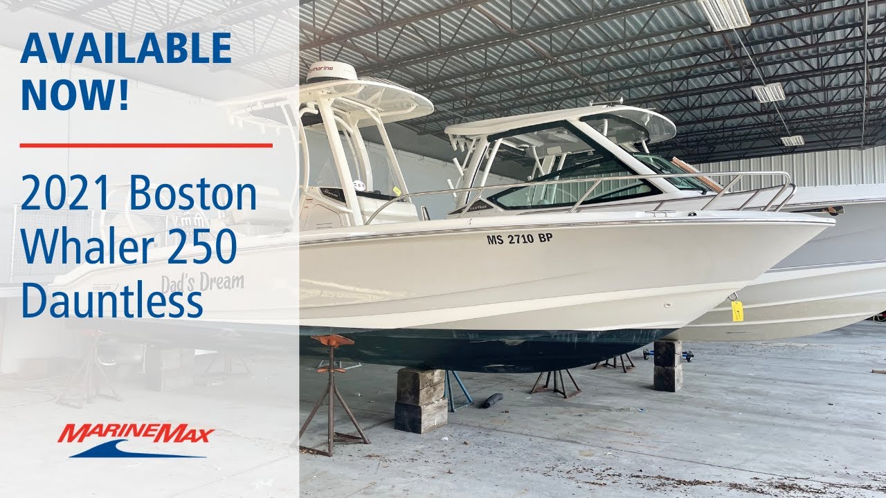 2021 Boston Whaler 250 Dauntless Boat For Sales at MarineMax Danvers