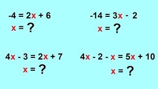 Algebra - Solving Linear Equations With One Variable - (1 of 6)