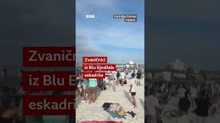 Američki vojni avion leteo prenisko iznad plaže, pokrenuta istraga #američkavojska #vesti #shorts