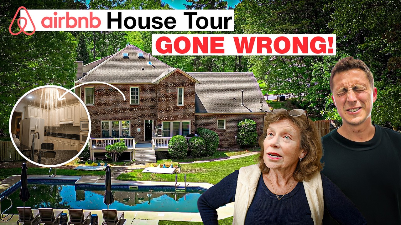 I showed my mom our newest airbnb and DISASTER happened