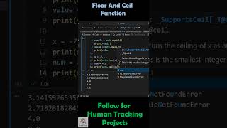 Floor And Ceiling Function in Python Math Module #pythontutorial #artificialintelligence