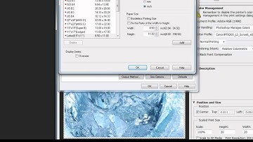 Photoshop CS6 - Printing to a Canon iPF Printer - PC