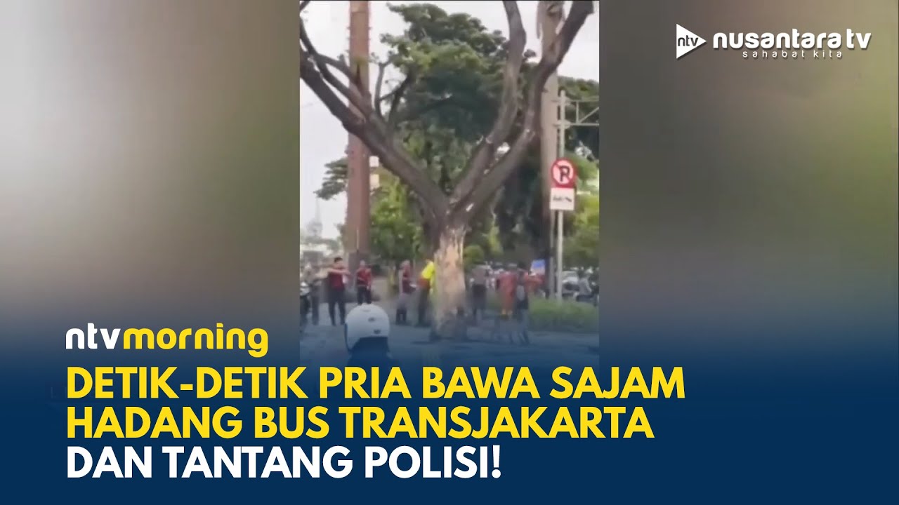 GEMPAR! Pria Bawa Sangkur Tantang Polisi di Cengkareng, Ditangkap Setelah Pengejaran | NTV MORNING
