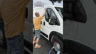 getting the windows tinted on the work van , like comment share SUBSCRIBE #van #cargovan