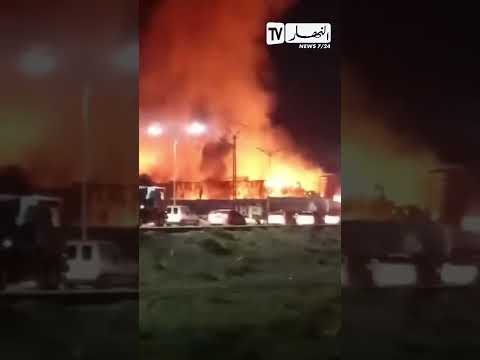 حريق داخل مصنع بمنطقة وازيتن في الوادي