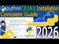 How to Install Python 3.14.1 on Windows 10/11 [ 2026 Update ] Python Programming | Demo Programs