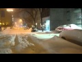 Snow Storm Blizzard 2016 New York City ( NYC) Glimpse of Manhattan Upper East Side