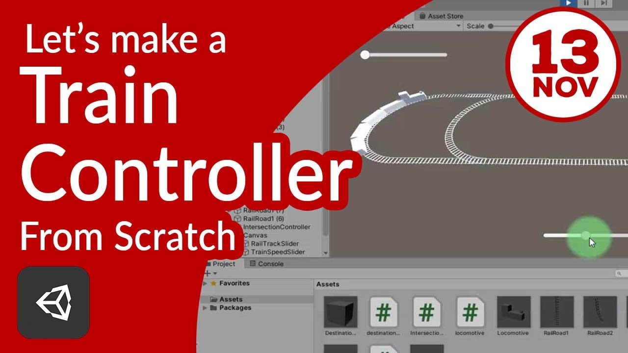 Train Simulator Unity Source Code Lets make train controller in unity from scratch #8 - Adding a slider ...