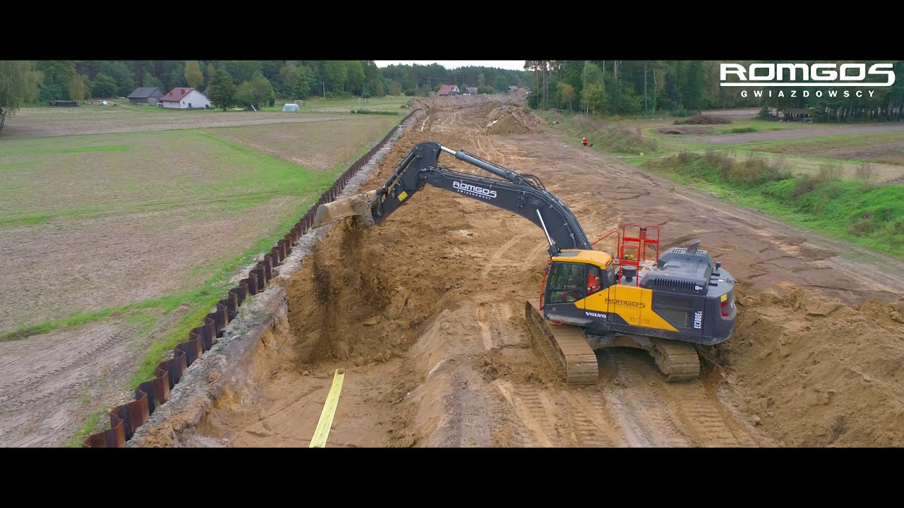 Zasypywanie gazociągu / backfilling the gas pipeline