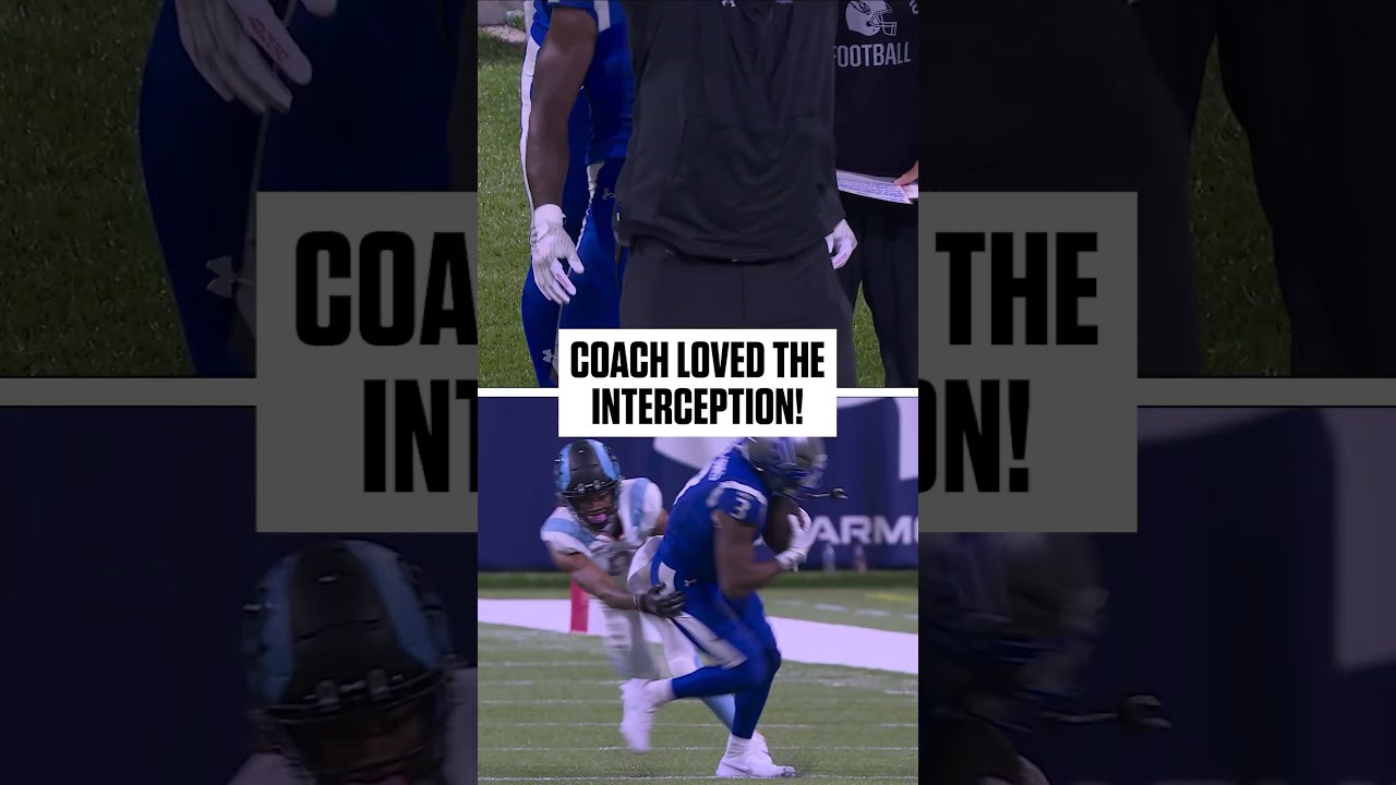 Coach Anthony Becht LOVED This Interception Battlehawks Football Ufl