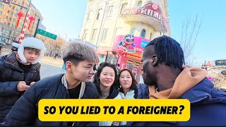 Chinese teenagers meet a black guy for the first time and this happened...