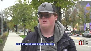News   UND student dies in plane crash