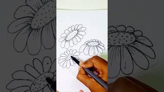 Daisy Flower drawing | how to draw flower easy