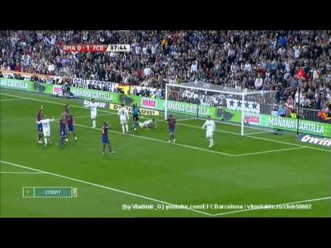 Real Madrid - Barcelona (0-2) 10.04.2010 highlights, tricks