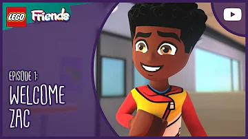 ZAC'S FIRST DAY AT HEARTLAKE 👋🙋 | S1E1 |  #FullEpisode | LEGO Friends The Next Chapter